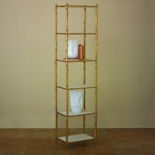  8.82035 - Arbor Etagere-Brass & White Marble